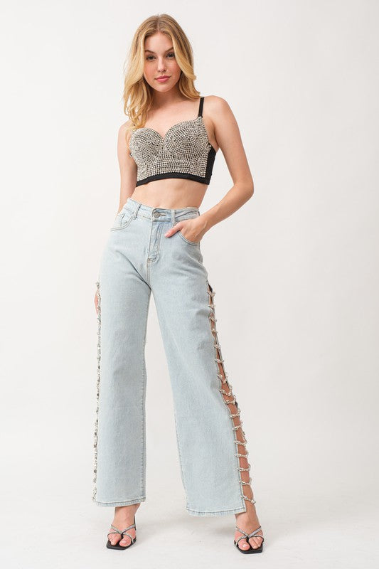 Rhinestone Jeans