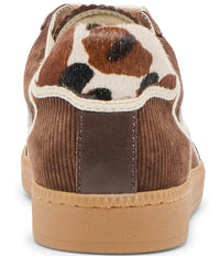 Notice Corduroy Cow Print Sneakers