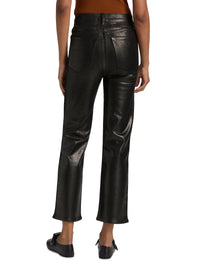 Le Sleek Straight Faux Leather Pants