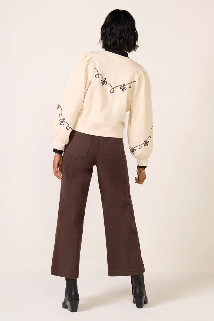 Anessa high-rise crop wide-leg jeans