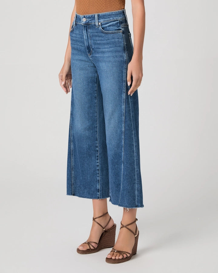 PAIGE Anessa w Twisted Outseam Panel Raw Hem / Hollyhock