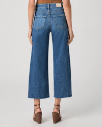 PAIGE Anessa w Twisted Outseam Panel Raw Hem / Hollyhock