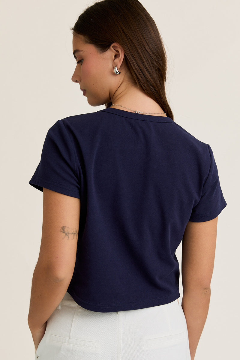Embroidered Bear Baby Tee