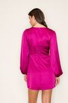 Holiday Classic Magenta Mini Dress