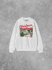 Christmas Greetings! North Pole Boxy Cotton Sweatshirt