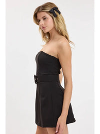 midnight black mini dress