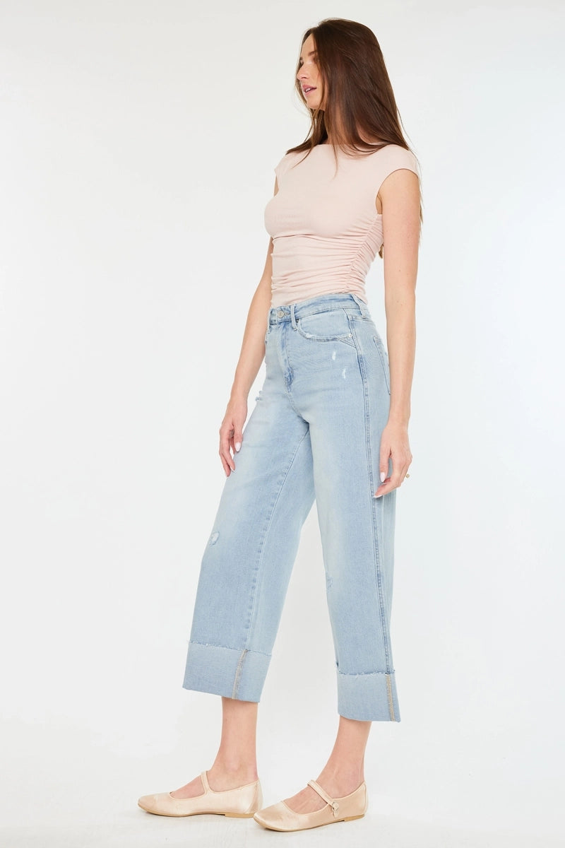 Sully 90's Cropped Wide Leg Jeans