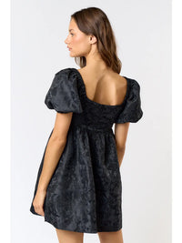 Black Puff Sleeve Dress