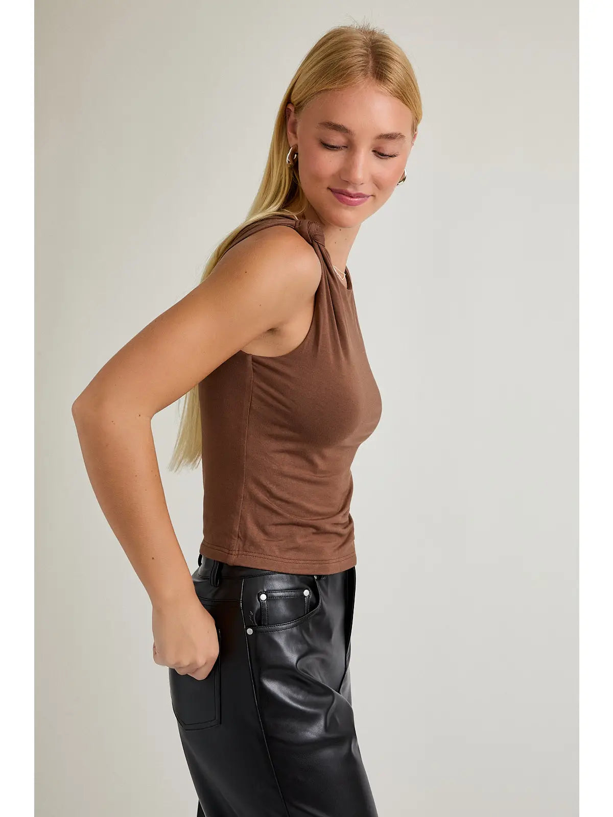 Mocha Knot Top