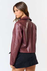 Burgundy Leather Jacket