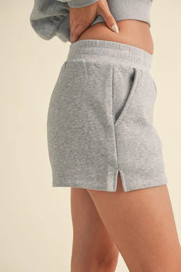 Heather Cozy Fleece Micro Sweatshorts