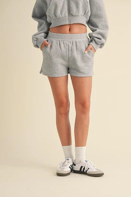 Heather Cozy Fleece Micro Sweatshorts