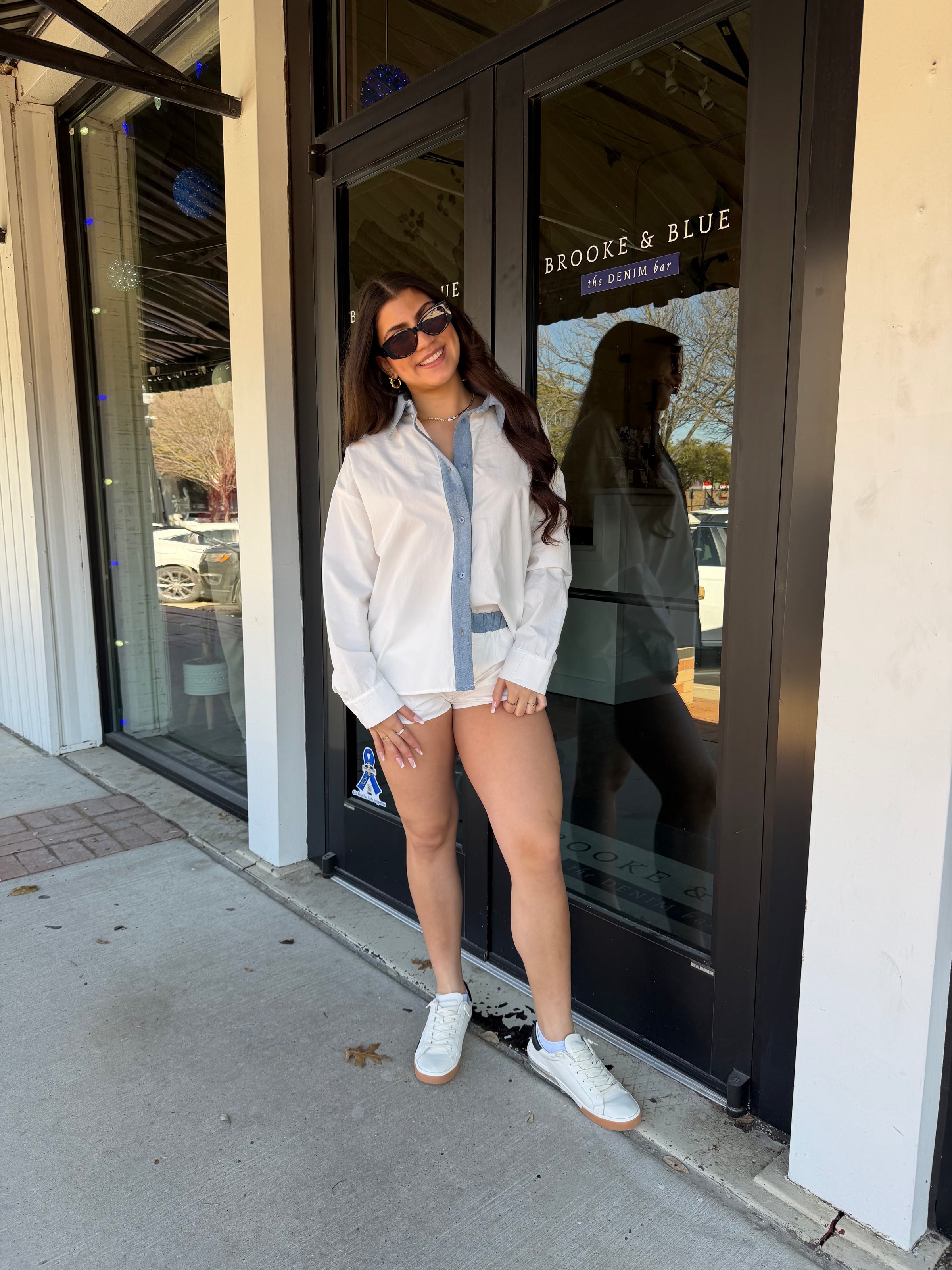 Button Down Short Set