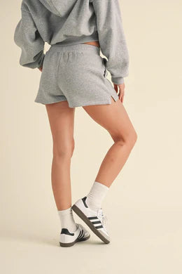Heather Cozy Fleece Micro Sweatshorts