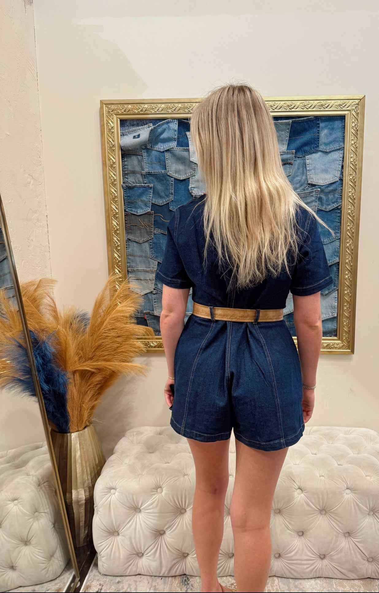 Denim Romper