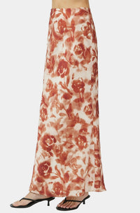 The Apricot Silk Skirt