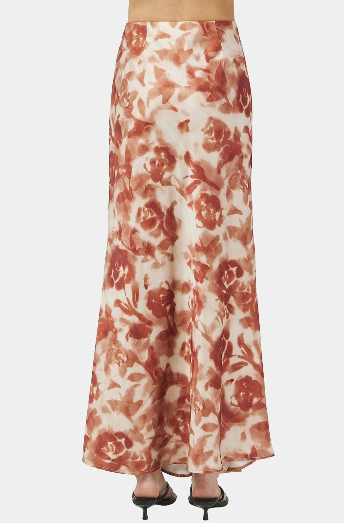 The Apricot Silk Skirt