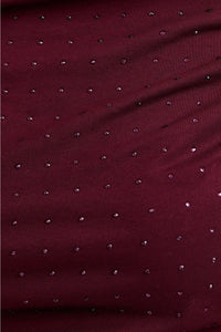 Off The Shoulder Top with Rhinestones