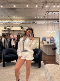 Button Down Short Set