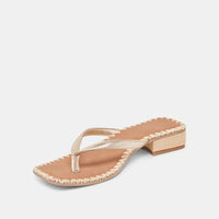 Barty Sandals Gold Metallic Leather