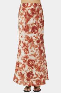 The Apricot Silk Skirt