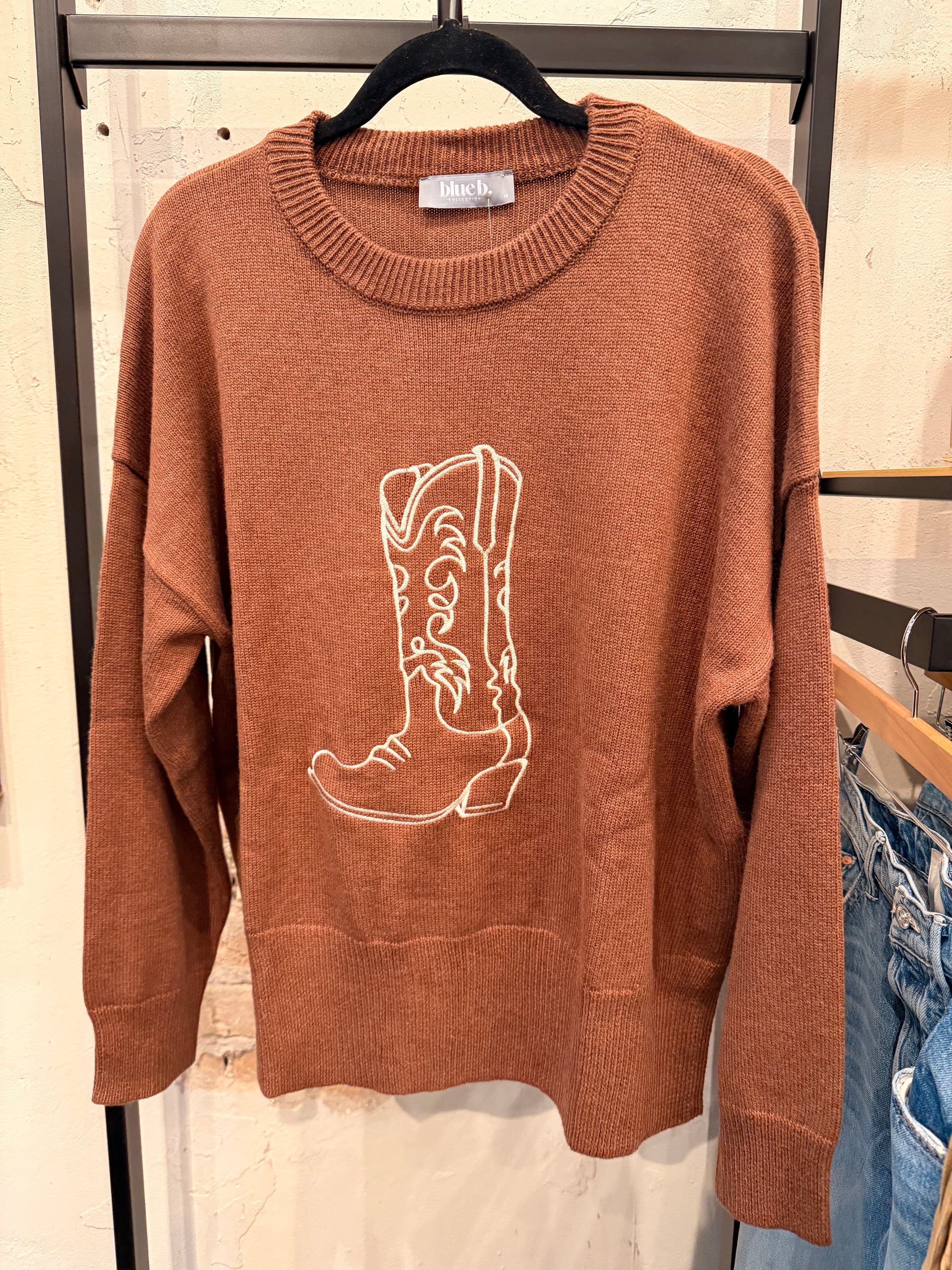 The Western Boot Sweater