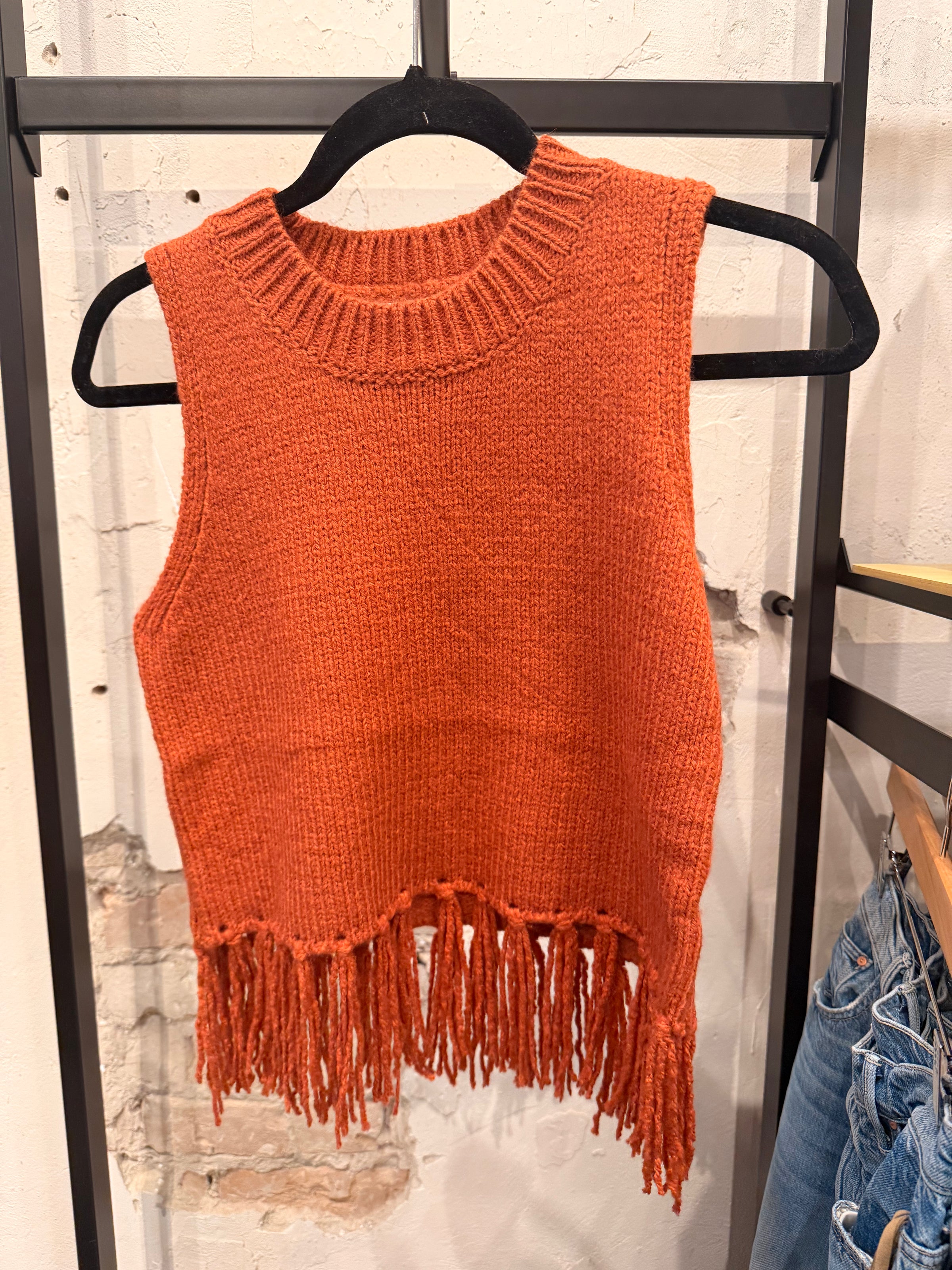 Fall Fringe Sweater
