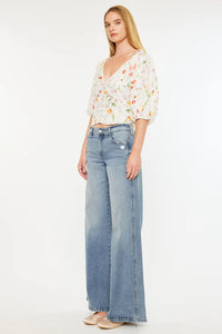 Renee Essentials Mid Rise Super Wide Jeans
