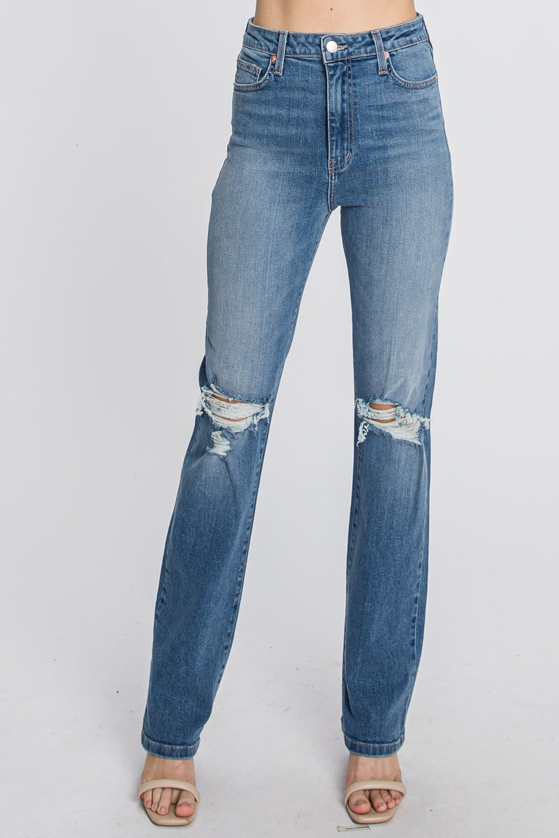 Venice Distressed Straight Leg