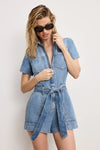 Fit for Success Lite Linen Denim Shorts Jumpsuit