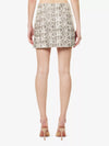 Faux Snake Print Mini Skirt
