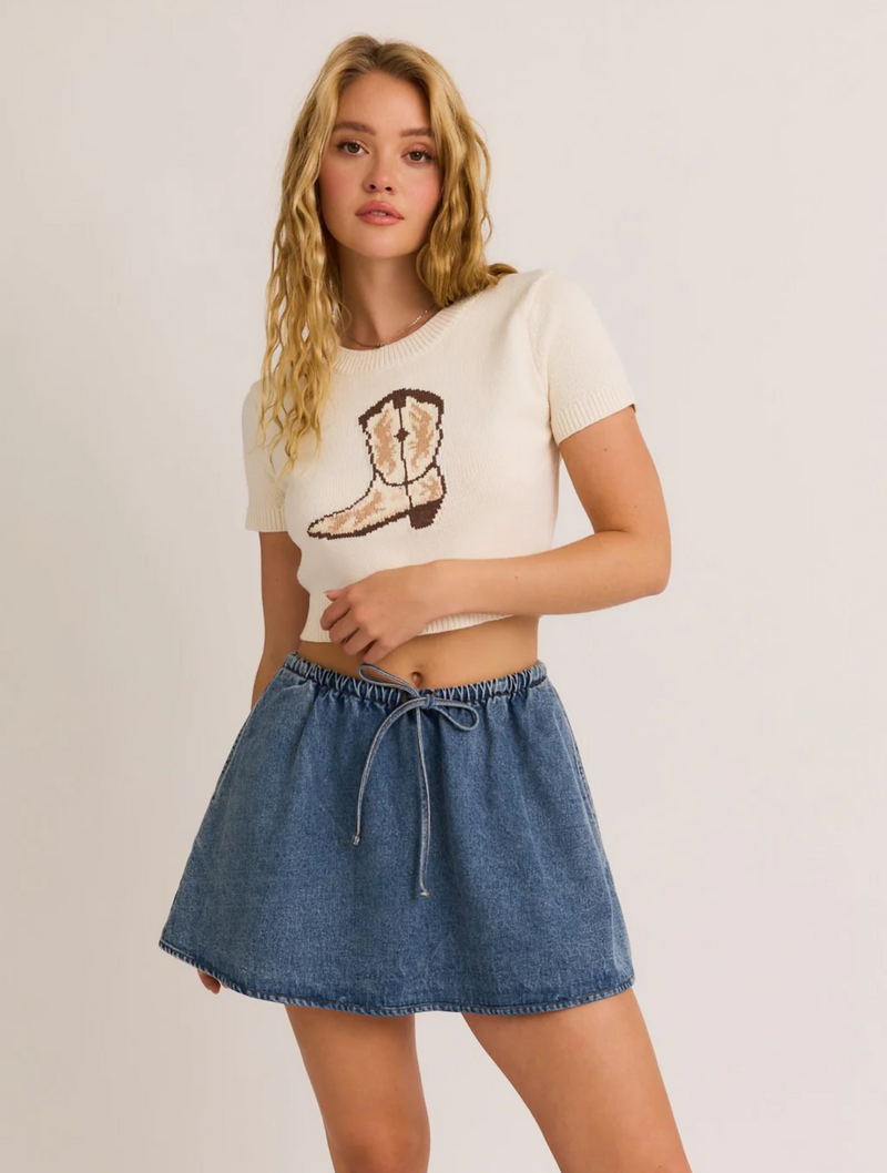 Boots Sweater Top