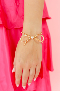 Pearl Bow Bracelet