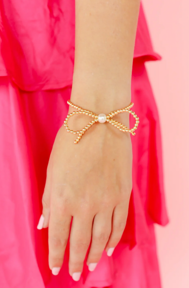 Pearl Bow Bracelet