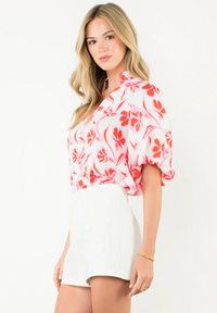 Puff Sleeve Print