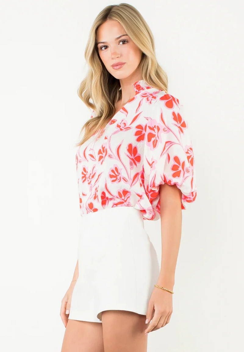 Puff Sleeve Print