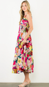 Floral Tiered Midi Dress