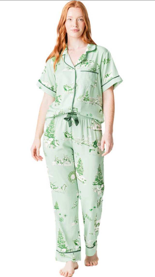 Holiday Toile Pants Set