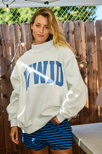 WWJD 'wwjd & Amen' Reversible Mock Neck Sweatshirt