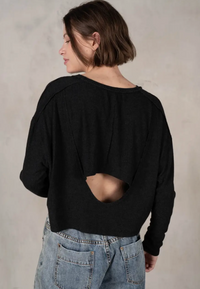 Boxy Top with Open Back