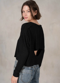 Boxy Top with Open Back