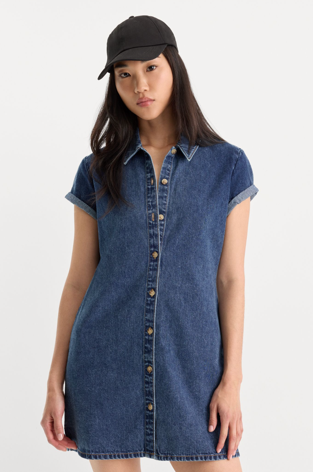 The Denim Polo Dress