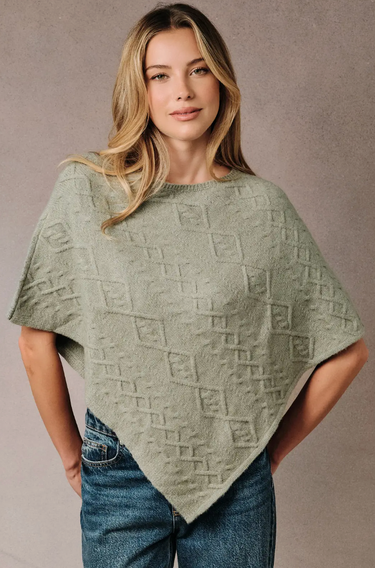 Spring Leaves Poncho