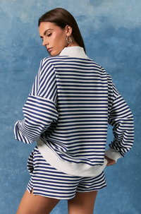 Navy Striped USA Set