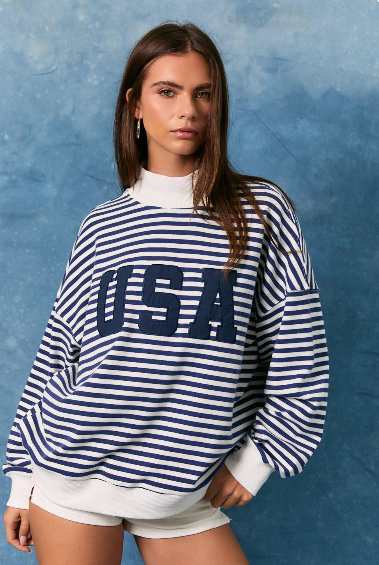 Navy Striped USA Set