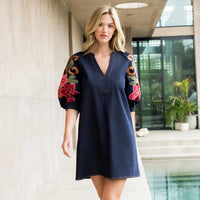 Wildflower Denim Dress