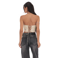Floral Embroidered Corset Top