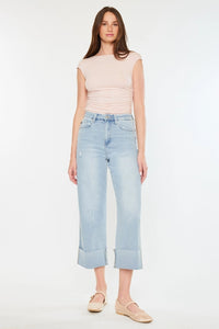 Sully 90's Cropped Wide Leg Jeans
