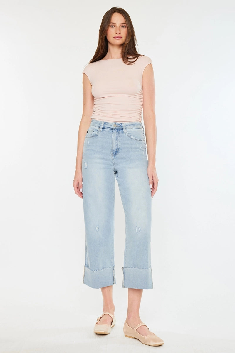 Sully 90's Cropped Wide Leg Jeans