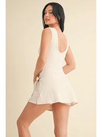 Creme Puff Tie Dress